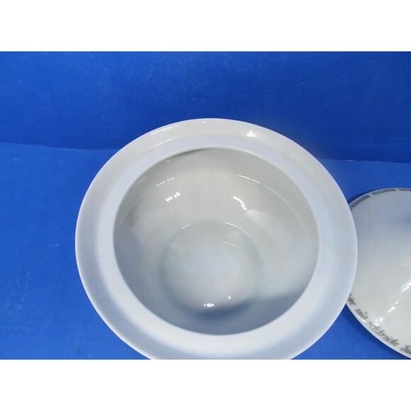 Unterweissbach Mid Century Porcelain 5 1/2" D Covered Bowl 18th Century Scenes - Picture 12 of 16